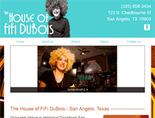 Tablet Screenshot of fifidubois.com